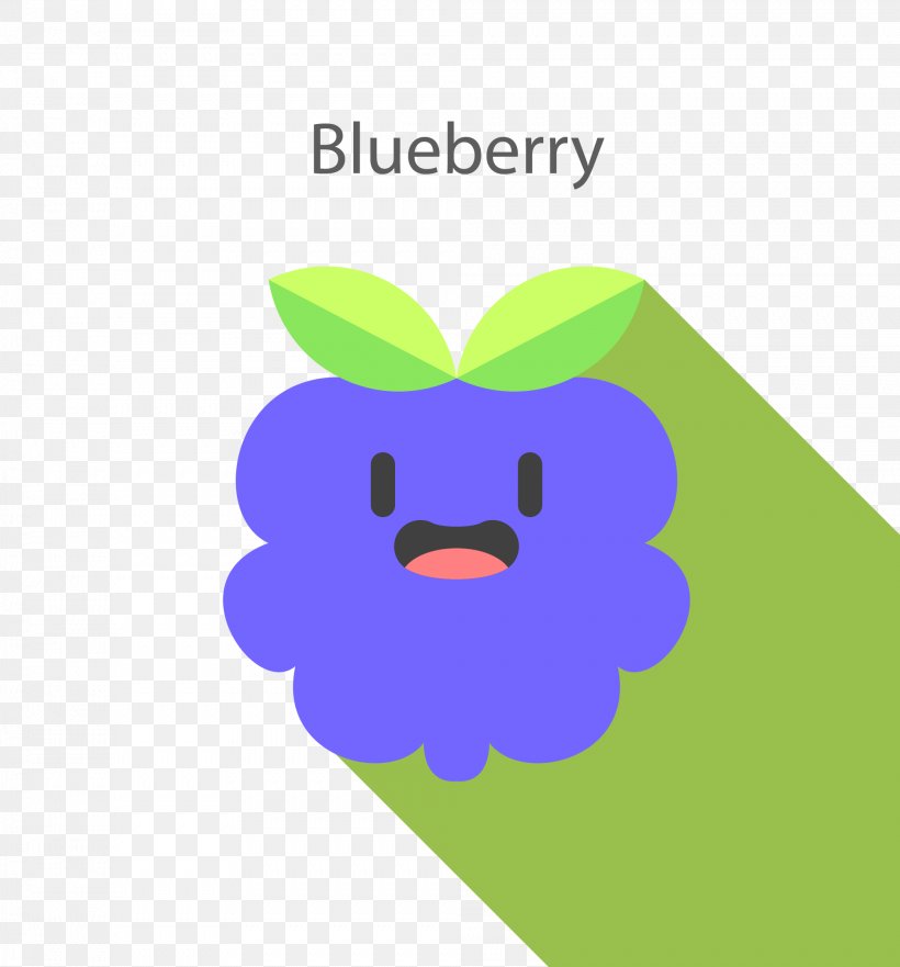 Blueberry Flat Design Euclidean Vector, PNG, 2009x2160px, Blueberry, Art, Cartoon, Flat Design, Grass Download Free