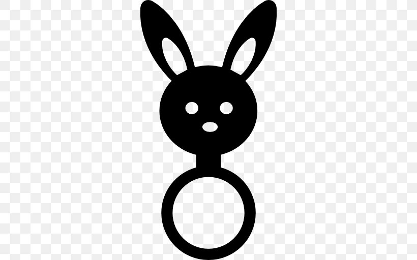 Easter Bunny Rabbit Clip Art, PNG, 512x512px, Easter Bunny, Black, Black And White, Cat, Domestic Rabbit Download Free