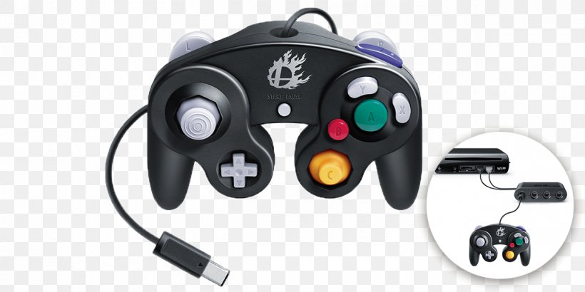 Super Smash Bros. For Nintendo 3DS And Wii U Super Smash Bros. Melee GameCube Controller, PNG, 1200x600px, Super Smash Bros Melee, All Xbox Accessory, Computer Component, Electronic Device, Electronics Accessory Download Free