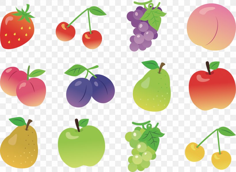 Apple Vegetarian Cuisine Cherry Vegetable Clip Art, PNG, 2400x1756px, Apple, Cherry, Diet Food, Food, Fruit Download Free