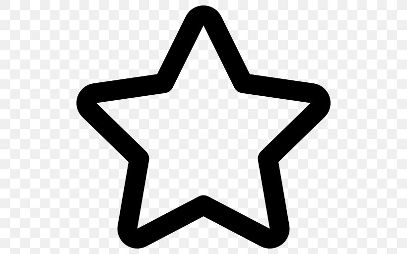 Download, PNG, 512x512px, Raster Graphics, Area, Black And White, Font Awesome, Star Download Free