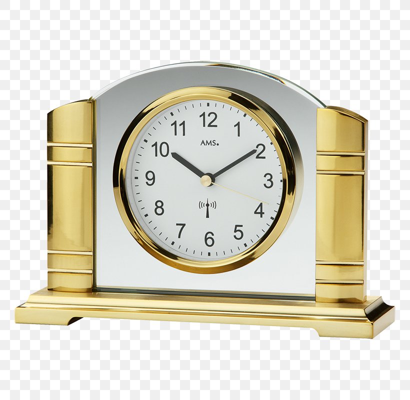 AMS 5933 Wanduhr Funk Funkwanduhr Analog Silbern Rund Schlicht Glass Metal Clock, PNG, 800x800px, Wanduhr, Alarm Clock, Clock, Dcf, Funk Download Free