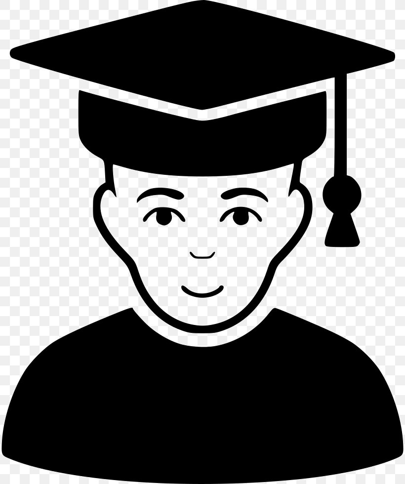 Clip Art Academic Degree Image, PNG, 814x980px, Academic Degree, Artwork, Black And White, Graduation Ceremony, Hat Download Free