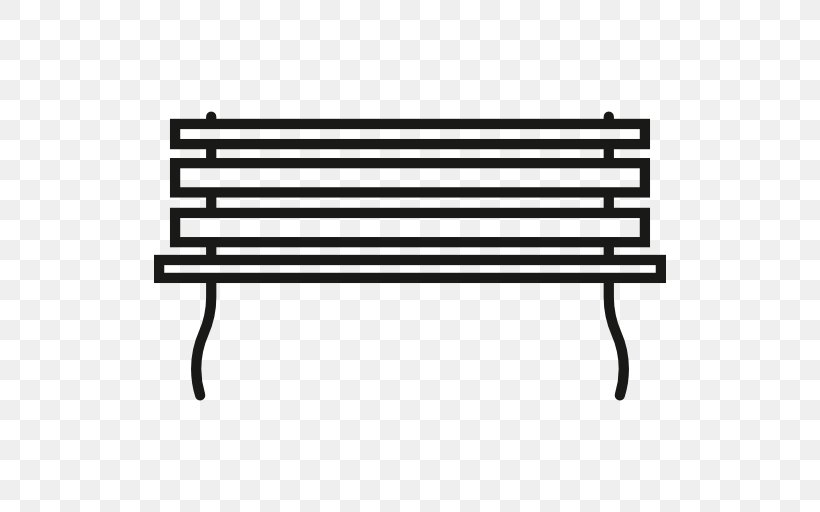 Black And White Outdoor Furniture Table, PNG, 512x512px, Bench, Area, Black And White, Computer Font, Furniture Download Free