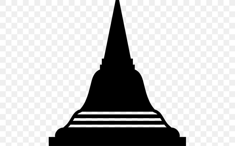 Phra Pathommachedi Boudhanath Temple Stupa, PNG, 512x512px, Phra Pathommachedi, Black And White, Borobudur, Boudhanath, Buddhism Download Free