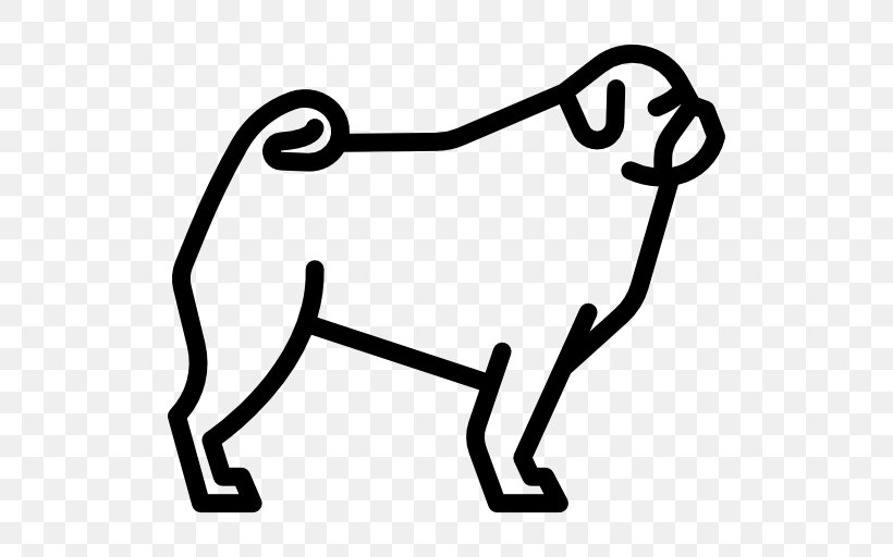 Pug Clip Art, PNG, 512x512px, Pug, Animal, Area, Black, Black And White Download Free
