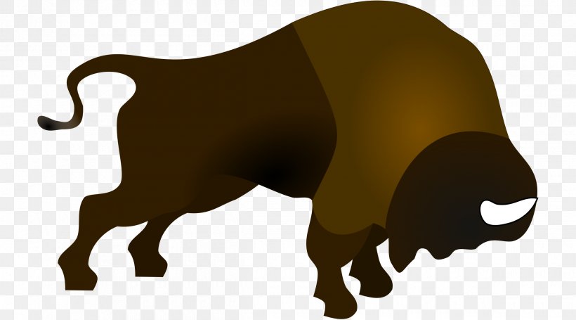 American Bison Steppe Bison Clip Art, PNG, 2400x1333px, American Bison, Bear, Bison, Bucking, Bull Download Free
