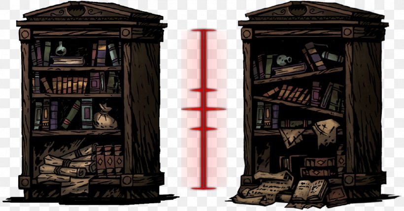 Bookcase Darkest Dungeon Interactivity Object Computer Software, PNG, 1200x629px, Bookcase, Computer Software, Darkest Dungeon, Furniture, Game Download Free