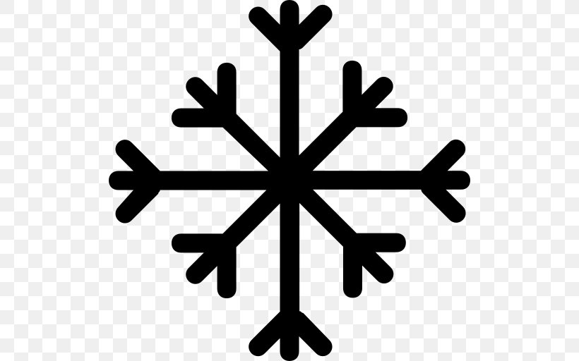 Snowflake Symbol, PNG, 512x512px, Snowflake, Black And White, Crystal, Ice, Leaf Download Free