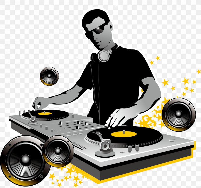 Disc Jockey DJ Mixer Nightclub, PNG, 2396x2246px, Watercolor, Cartoon,  Flower, Frame, Heart Download Free