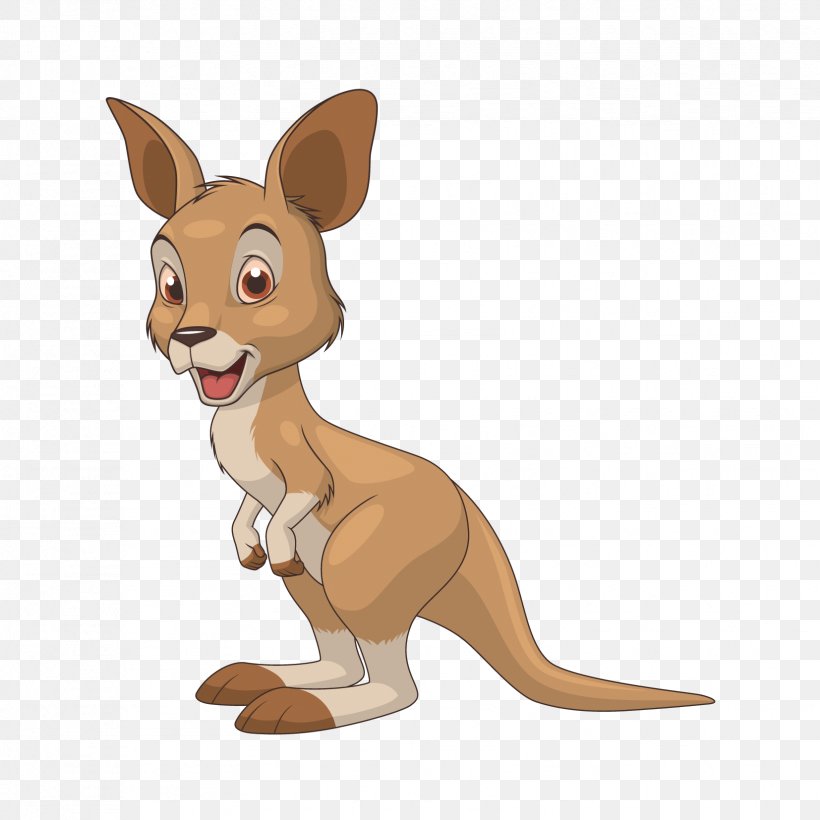Kangaroo Vector Graphics Royalty-free Stock Illustration, PNG, 1654x1654px, Kangaroo, Carnivoran, Cartoon, Cuteness, Dog Like Mammal Download Free