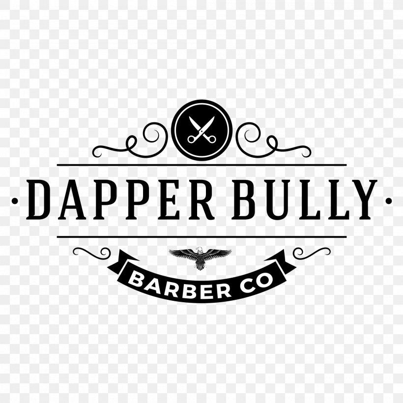 Dapper Bully Barber Co. Hairstyle Shaving Los Barberos Classic Barbershop, PNG, 2000x2000px, Barber, Area, Beauty Parlour, Black And White, Brand Download Free