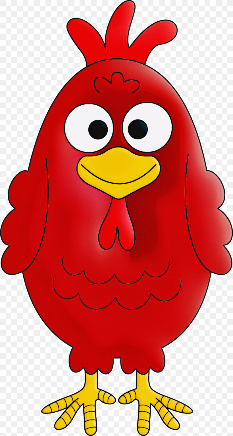 Red Bird Chicken Cartoon Beak, PNG, 1028x1920px, Red, Beak, Bird, Cartoon, Chicken Download Free