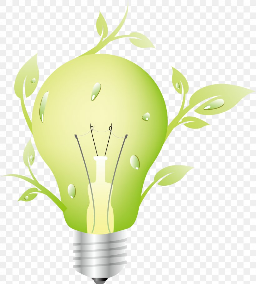 Vector Graphics Environmentally Friendly Ecology, PNG, 1604x1781px, Environmentally Friendly, Compact Fluorescent Lamp, Ecology, Energy Conservation, Green Download Free