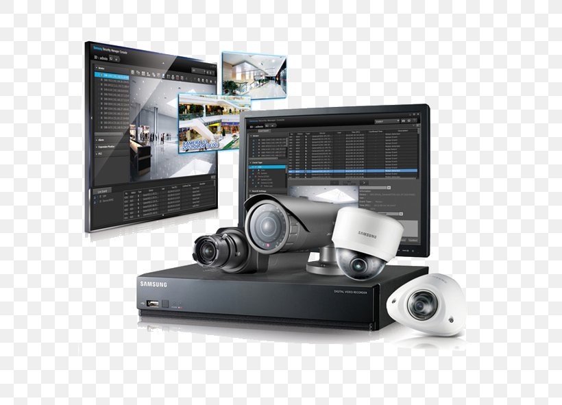Closed-circuit Television Hanwha Aerospace Surveillance Samsung Wireless Security Camera, PNG, 591x591px, Closedcircuit Television, Camera, Computer Software, Digital Video Recorders, Display Device Download Free