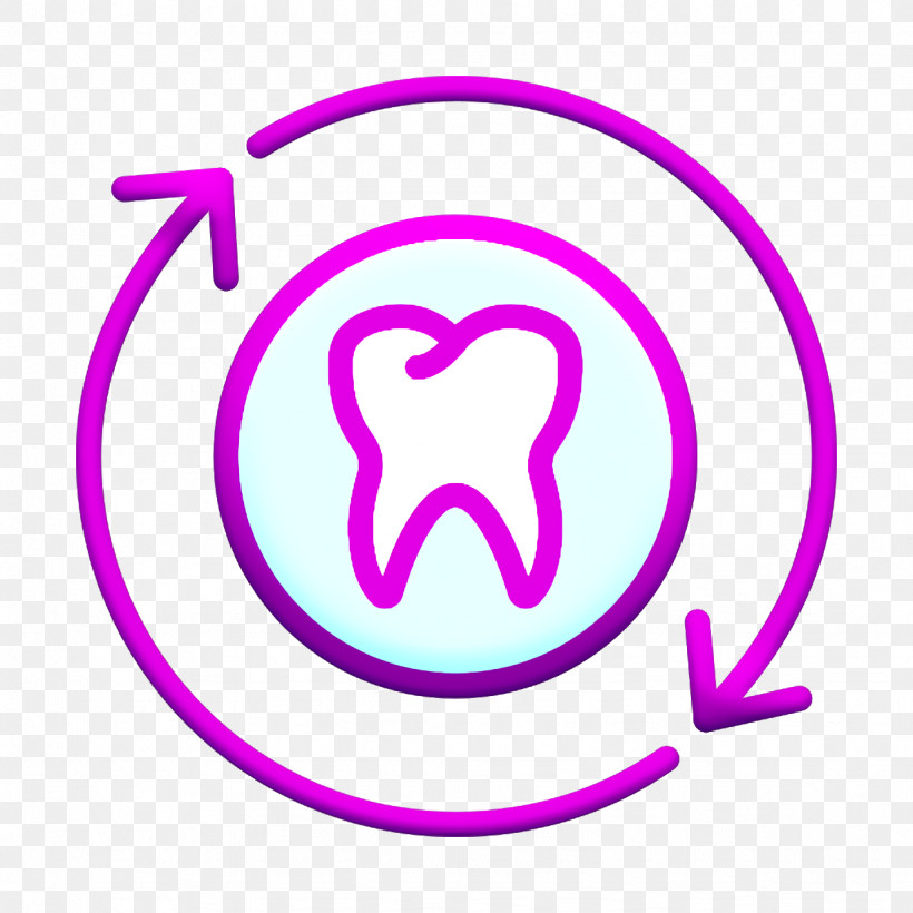 Tooth Icon Dentistry Icon Teeth Icon, PNG, 1228x1228px, Tooth Icon, Circle, Dentistry Icon, Heart, Magenta Download Free