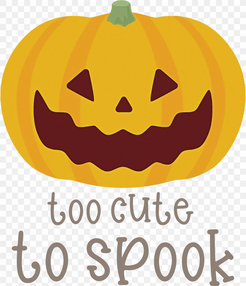 Halloween Too Cute To Spook Spook, PNG, 2588x3000px, Halloween, Calabaza, Fruit, Jackolantern, Lantern Download Free
