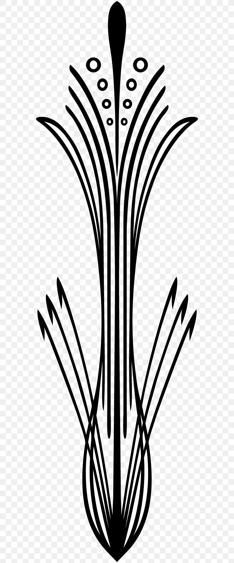 Leaf Line Art Plant Stem Flower Clip Art, PNG, 600x1974px, Leaf, Artwork, Black And White, Flora, Flower Download Free