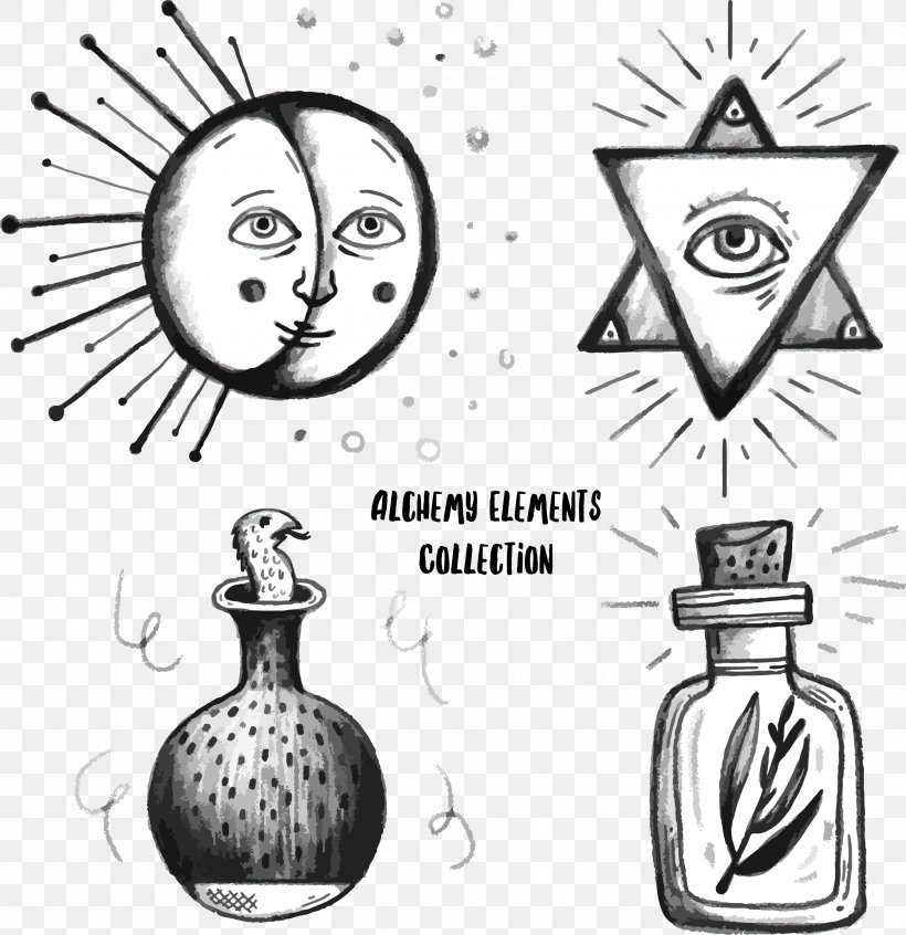 Alchemy Alchemical Symbol Euclidean Vector Drawing, PNG, 2690x2776px, Alchemy, Alchemical Symbol, Artwork, Black And White, Brand Download Free