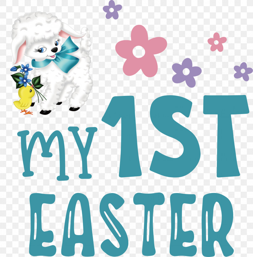 Happy Easter Day My 1st Easter, PNG, 2959x3000px, Happy Easter Day, Behavior, Happiness, Line, Logo Download Free