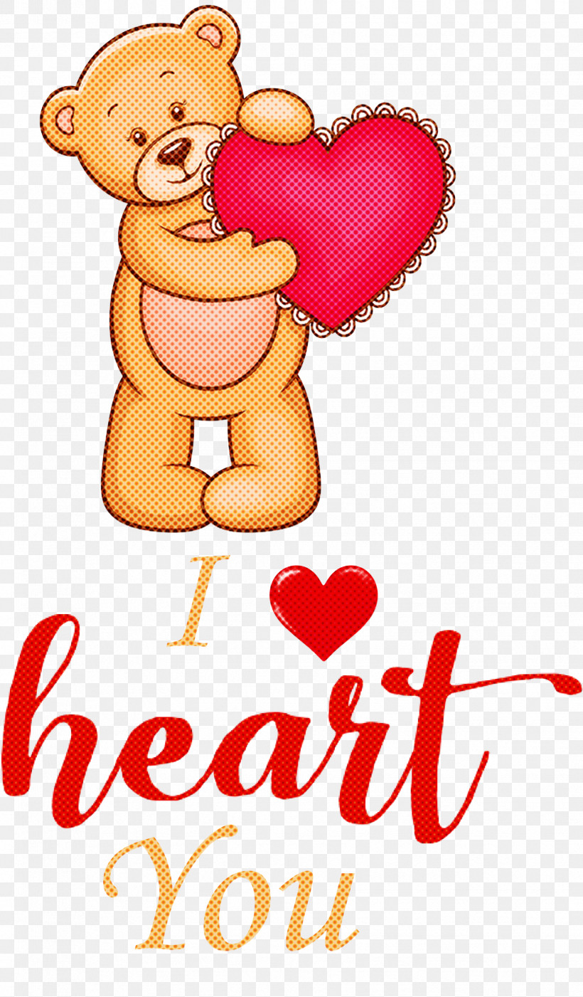 I Heart You I Love You Valentines Day, PNG, 1753x2997px, I Heart You, Bears, Beauty, Beauty Parlour, Cartoon Download Free