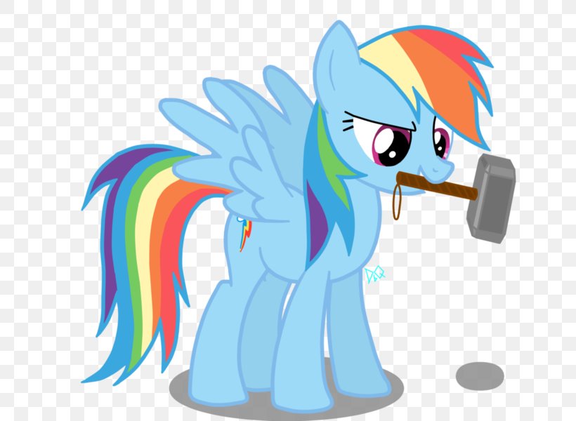 My Little Pony Rainbow Dash Thor Horse, PNG, 655x600px, Pony, Animal Figure, Art, Cartoon, Equestria Download Free