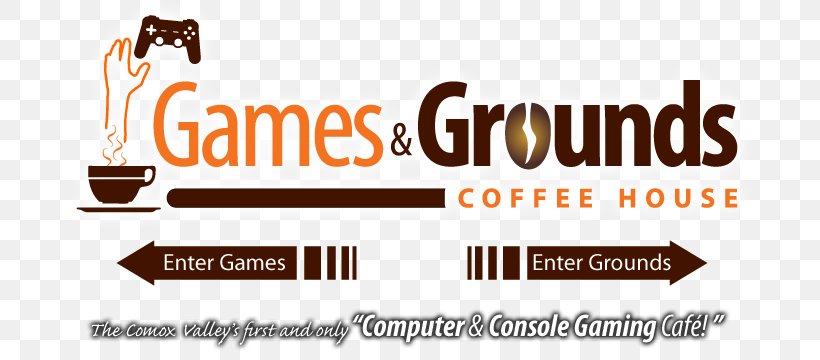 Games And Grounds Coffee House Cafe Instant Coffee, PNG, 760x360px, Cafe, Brand, Coffee, Comox Valley Regional District, Courtenay Download Free
