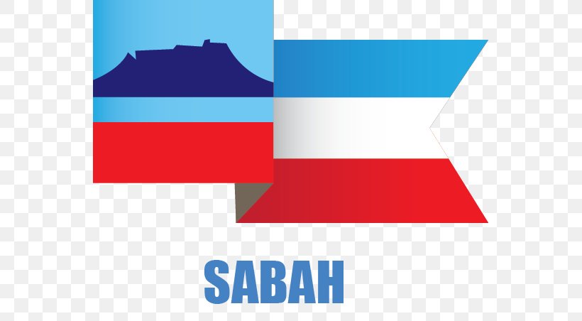 Sekolah Menengah Kebangsaan Seri Panching Flag Of Sabah Kota Kinabalu Sarawak SMK Seri Payong, PNG, 557x452px, Flag Of Sabah, Area, Blue, Brand, Club Download Free