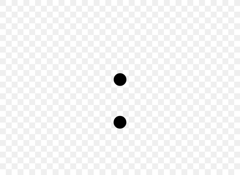 Semicolon Punctuation Full Stop English, PNG, 500x600px, Colon, Area, Black, Black And White, Body Jewelry Download Free