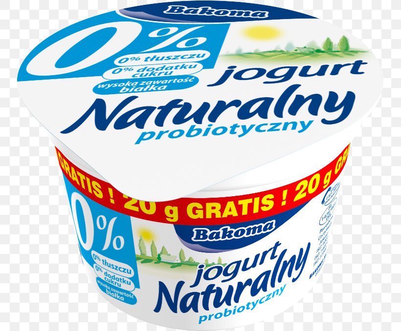 Zywnosc Probiotyczna Probiotic Yoghurt Bakoma Sp. Z O. O. Gluten-free Diet, PNG, 751x678px, Probiotic, Brand, Cream, Dairy Product, Flavor Download Free