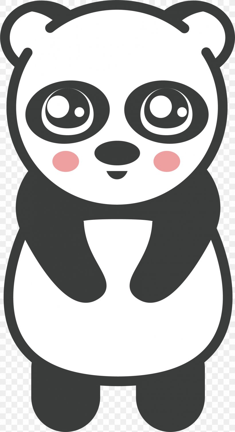 Bear Giant Panda Red Panda Clip Art, PNG, 1701x3122px, Bear, Black, Black And White, Carnivoran, Cartoon Download Free