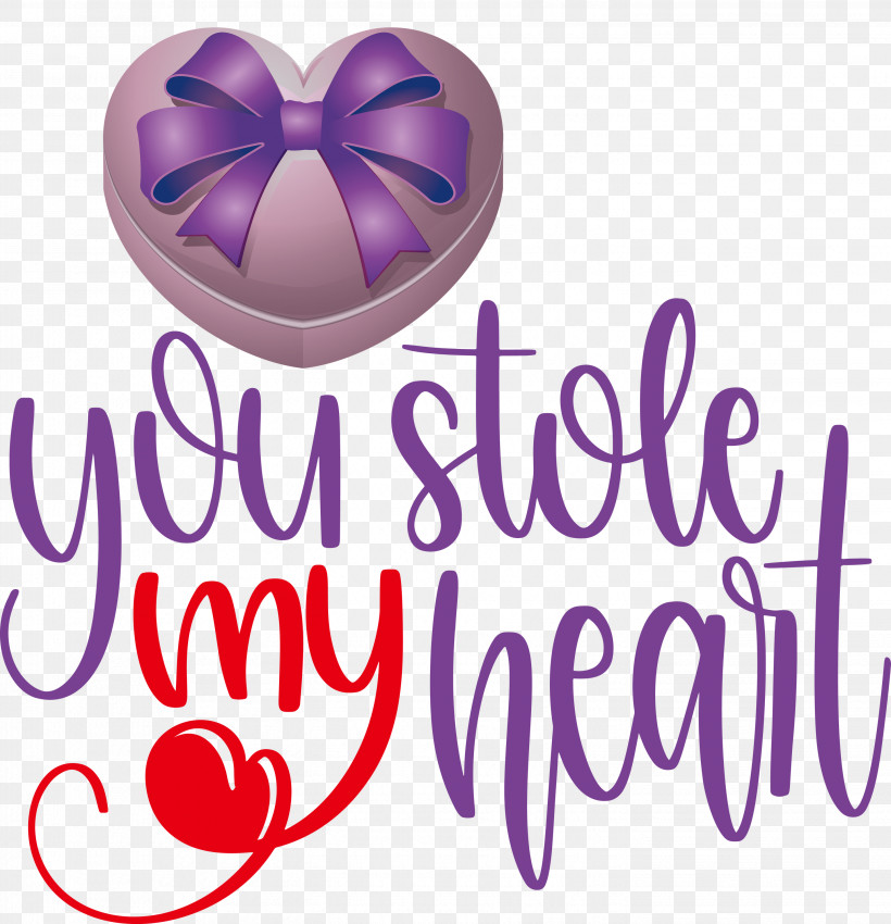 You Stole My Heart Valentines Day Valentines Day Quote, PNG, 2891x3000px, Valentines Day, Lavender, Lilac M, M095, Magenta Download Free