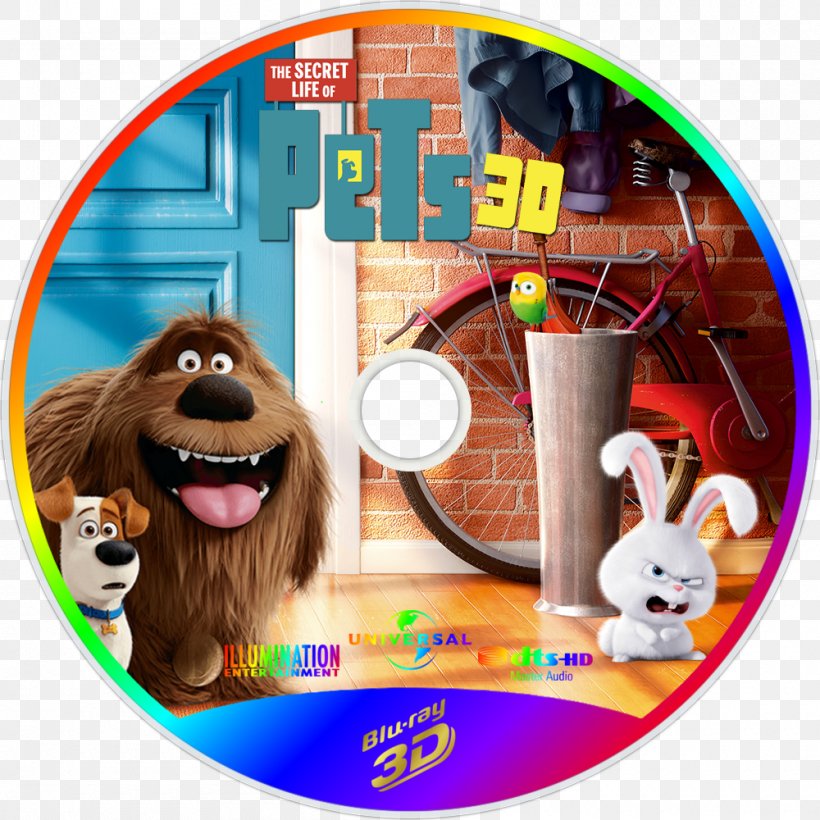 0 Pet 3D Film Toy, PNG, 1000x1000px, 3d Film, 2016, Bluray Disc, Compact Disc, Disk Image Download Free