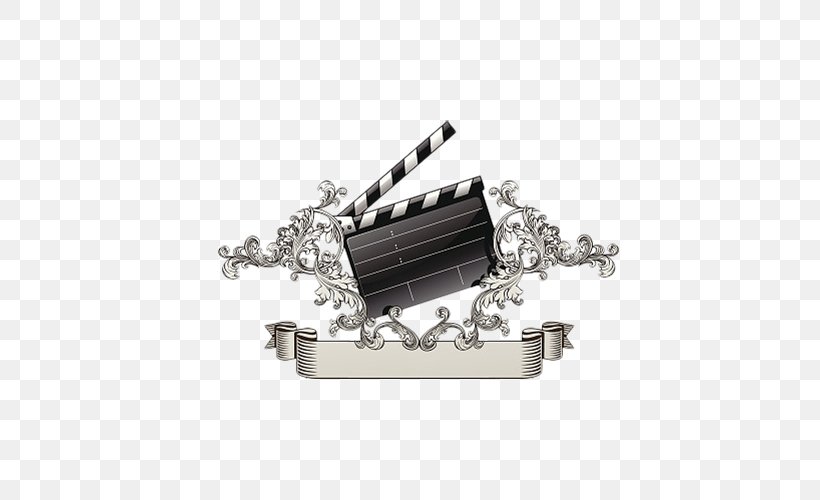 Photographic Film Clapperboard Illustration, PNG, 500x500px, Photographic Film, Black And White, Chain, Cinematography, Clapperboard Download Free