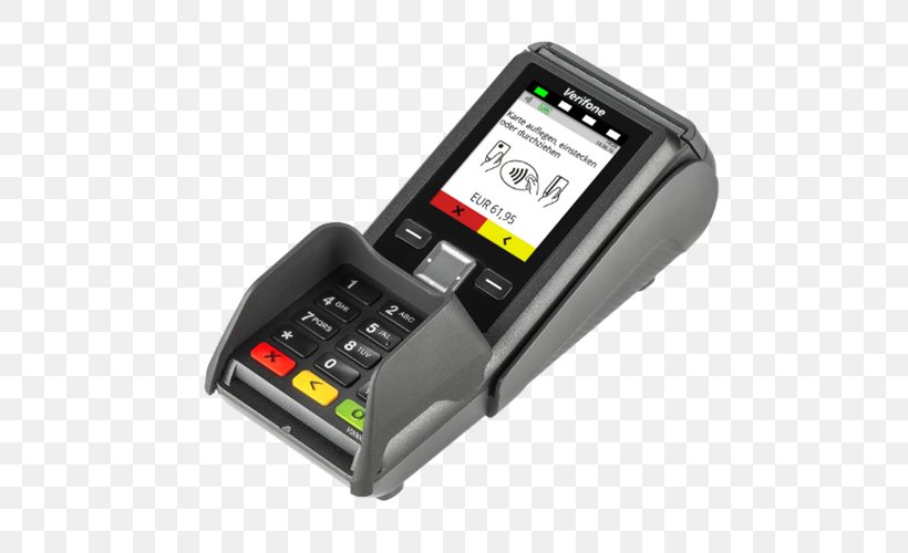 VeriFone Holdings, Inc. Mobile Phones Payment Terminal Electronic Cash Terminal Computer Terminal, PNG, 500x500px, Verifone Holdings Inc, Communication Device, Computer Hardware, Computer Terminal, Contactless Payment Download Free