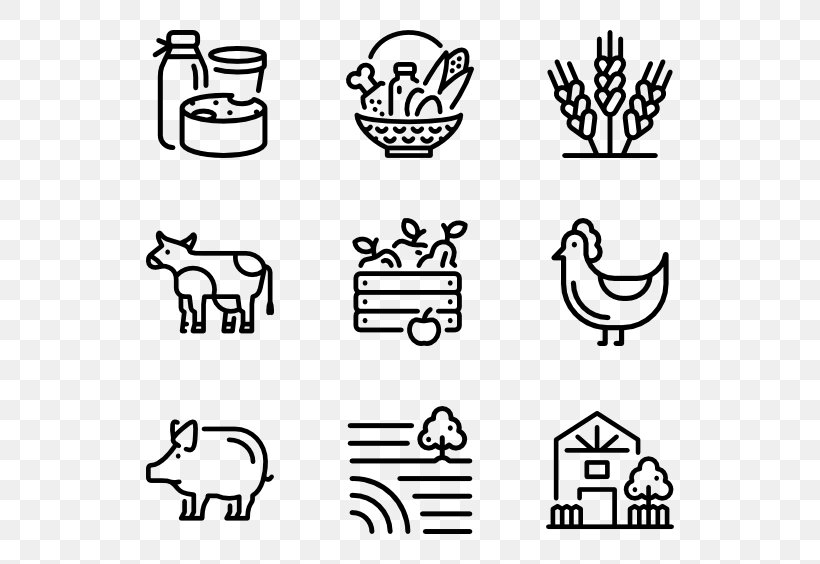 Icon Design Symbol Agriculture, PNG, 600x564px, Icon Design, Agriculture, Area, Art, Black Download Free