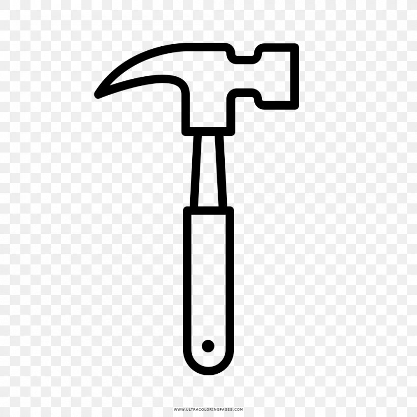 Drawing Hammer Line Art, PNG, 1000x1000px, Drawing, Architectural Engineering, Ausmalbild, Black And White, Color Download Free