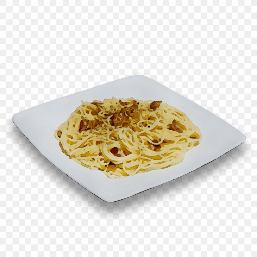 Food Cuisine Noodle Carbonara Taglierini, PNG, 1000x1000px, Watercolor, Al Dente, Bigoli, Bucatini, Capellini Download Free