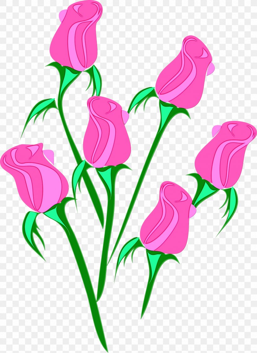 Pink Flower Clip Art Cut Flowers Pedicel, PNG, 1746x2400px, Watercolor, Cut Flowers, Flower, Paint, Pedicel Download Free