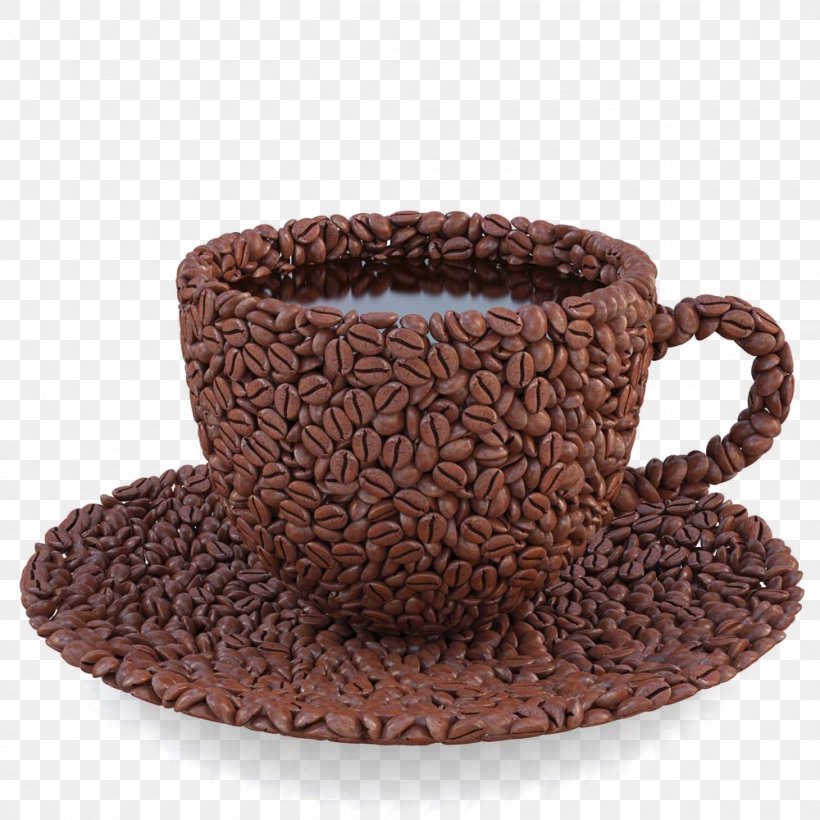 Coffee Bean Tea Espresso Cappuccino, PNG, 1000x1000px, Coffee, Biscuits, Chocolate, Coffee Bean, Coffee Cup Download Free