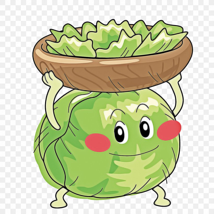 Green Cartoon Clip Art Vegetable Food, PNG, 1418x1418px, Green, Cabbage, Cartoon, Food, Leaf Vegetable Download Free