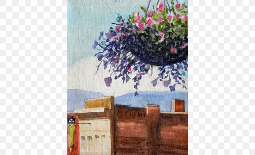 Sallie Bowen Studios Hanging Basket Acrylic Paint Still Life Watercolor Painting, PNG, 500x500px, Hanging Basket, Acrylic Paint, Art, Artwork, Autumn Download Free