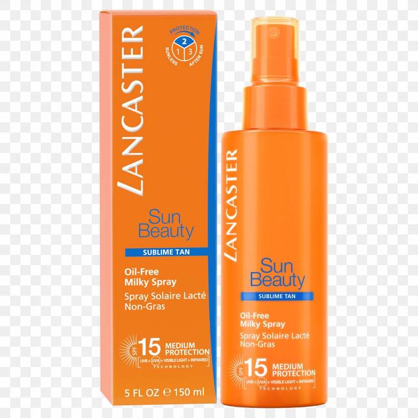 Sunscreen Lotion Lancaster Sun Tanning Factor De Protección Solar, PNG, 2500x2500px, Sunscreen, Antiaging Cream, Body Spray, Cream, Lancaster Download Free
