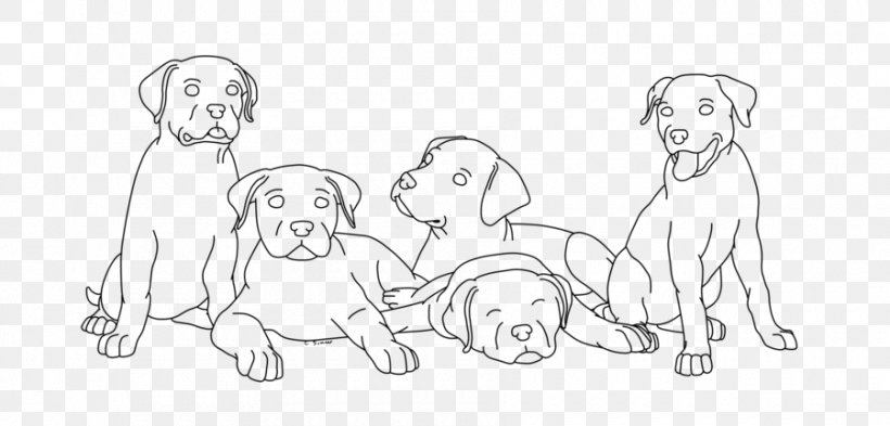 Dog Breed Drawing Line Art Sketch, PNG, 900x432px, Watercolor, Cartoon, Flower, Frame, Heart Download Free