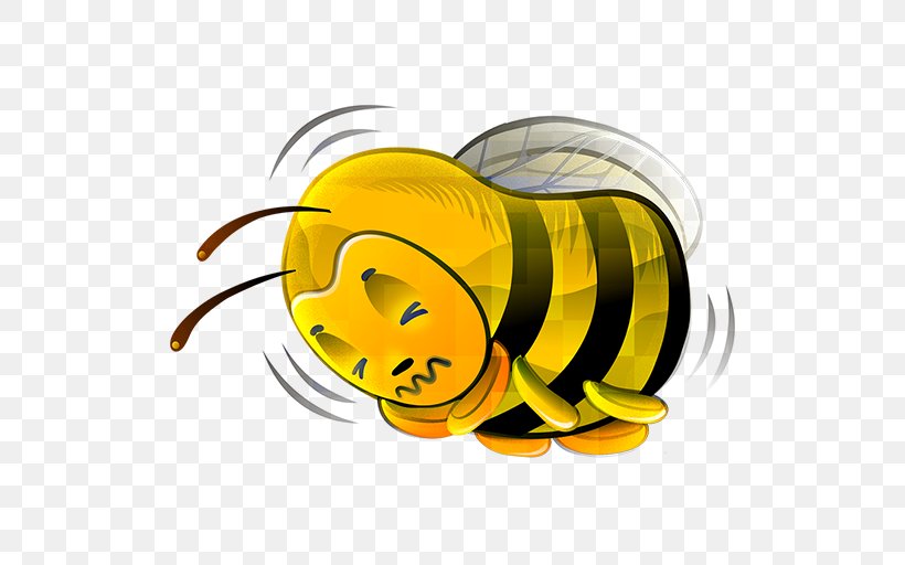 Bee Euclidean Vector Icon, PNG, 512x512px, Bee, Apple Icon Image Format, Ico, Insect, Invertebrate Download Free