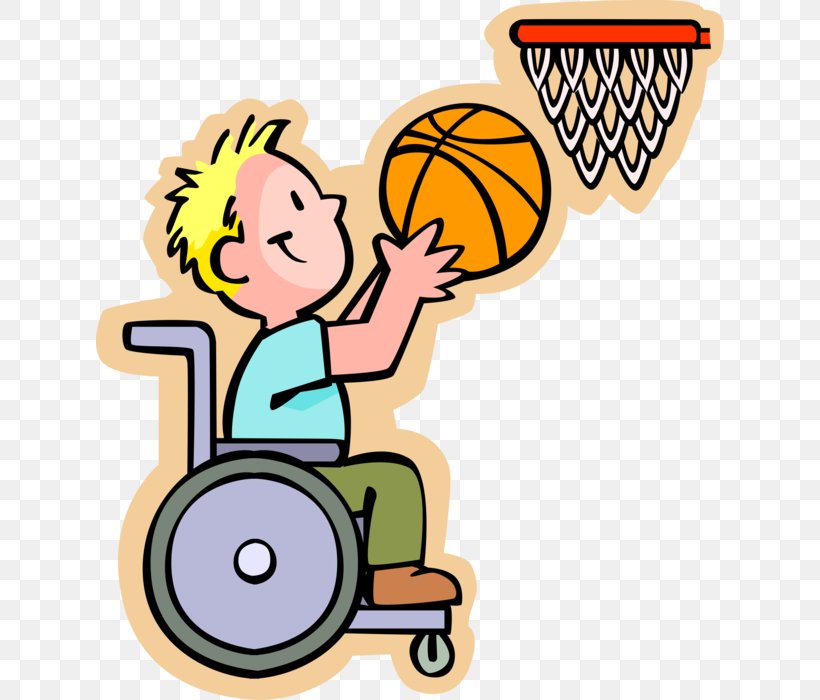 Clip Art Disability Wheelchair Accessories Illustration, PNG, 628x700px, Disability, Basketball, Basketball Hoop, Cartoon, Facebook Download Free