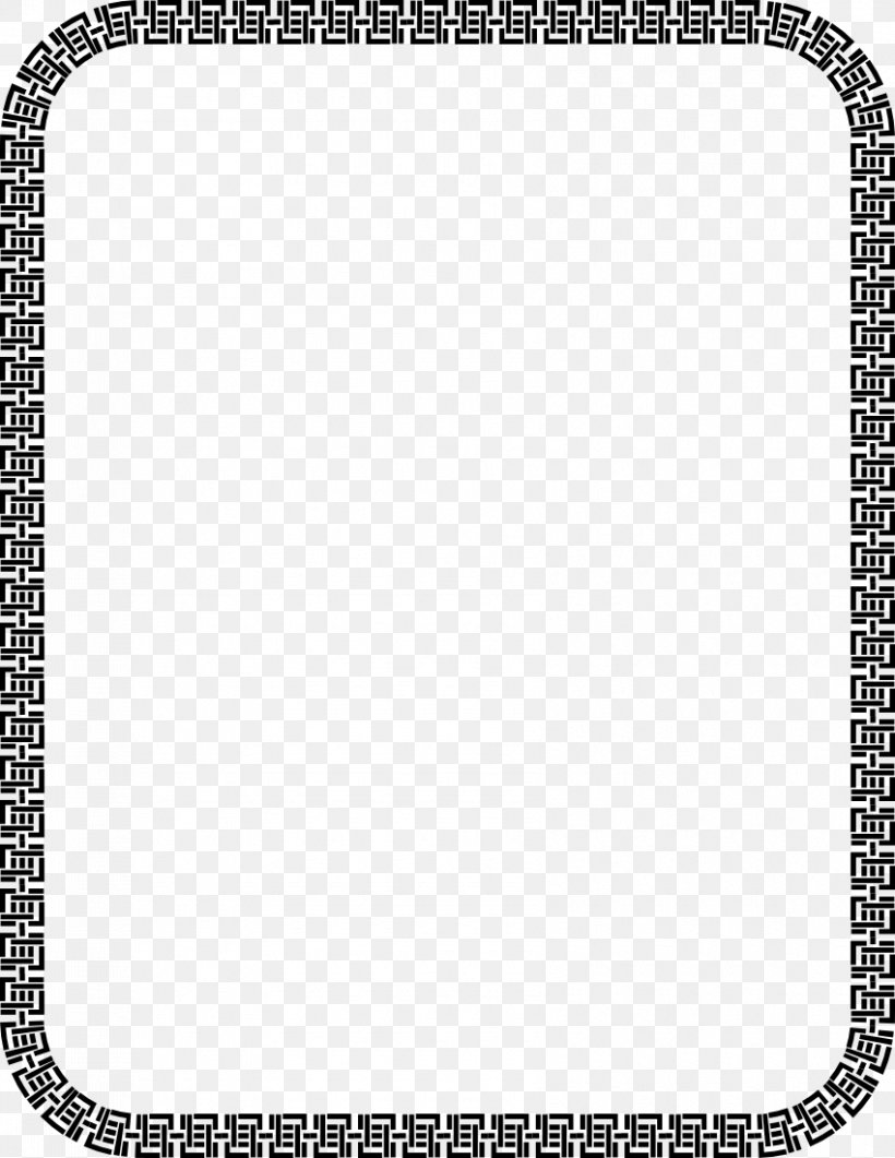 Decorative Borders Drawing Clip Art, PNG, 850x1100px, Decorative Borders, Area, Art, Art Museum, Black And White Download Free