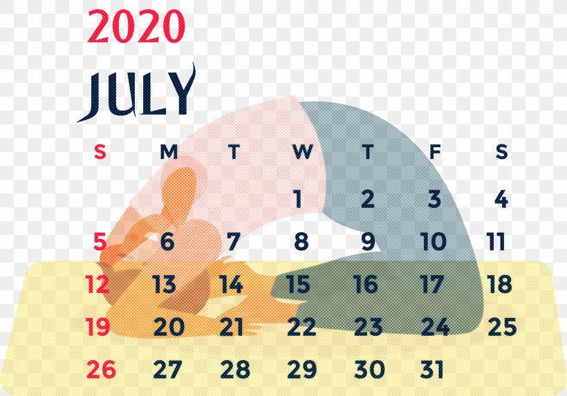 July 2020 Printable Calendar July 2020 Calendar 2020 Calendar, PNG, 2999x2099px, 2020 Calendar, July 2020 Printable Calendar, Area M Airsoft Koblenz, Calendar System, Cartoon Download Free