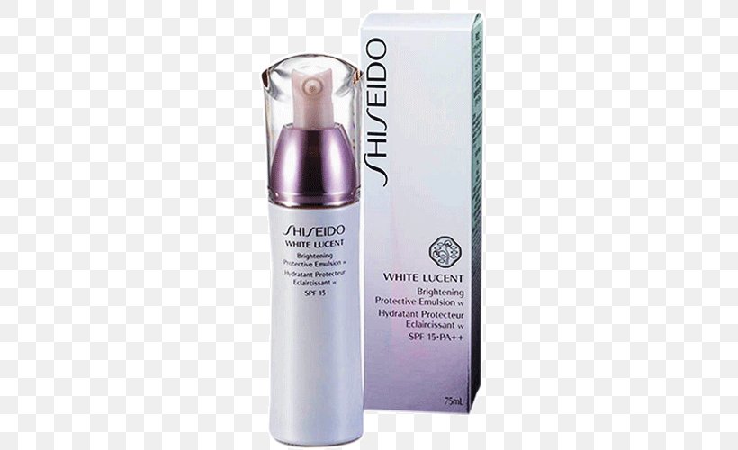 Lotion Cosmetics Moisturizer Shiseido White Lucent Brightening Moisturizing Emulsion W Shiseido White Lucent Brightening Protective Emulsion W, PNG, 500x500px, Lotion, Cosmetics, Cream, Liquid, Moisturizer Download Free