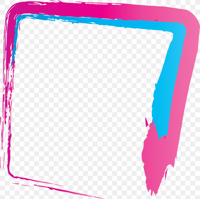 Pink Line Rectangle, PNG, 3000x2983px, Brush Frame, Frame, Line, Pink, Rectangle Download Free